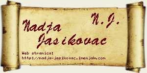 Nadja Jasikovac vizit kartica